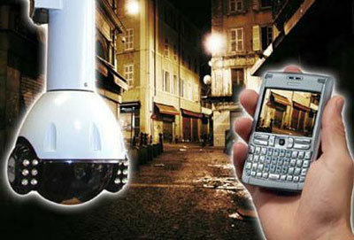 IP камеры наблюдения на мобильном телефоне